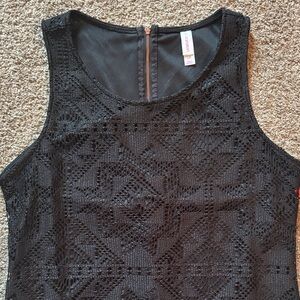 Xhilaration Black Lace Maxi Dress